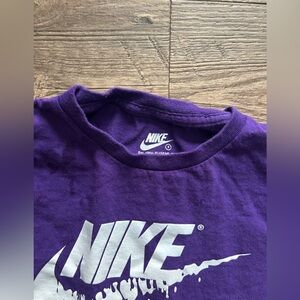 Nike Purple Tee with White Adult Small